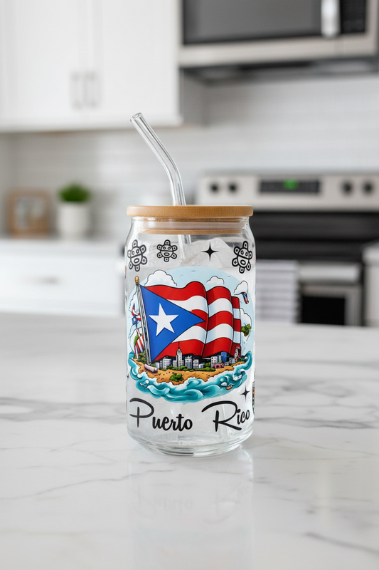 Pero Puerto Rico - UVDTF Wrap for cups/hard surfaces sticker