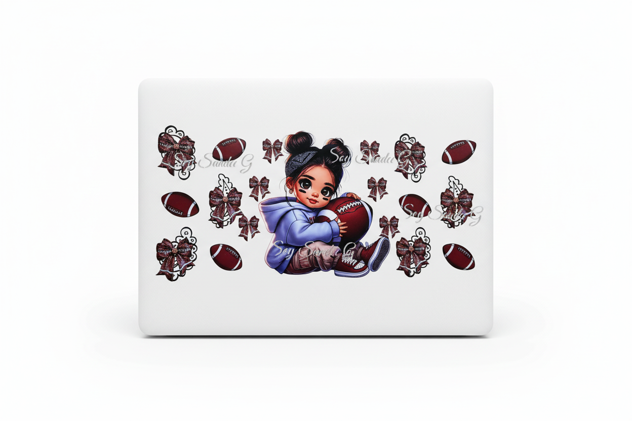 Football Cutie - UVDTF Wrap for cups/hard surfaces sticker
