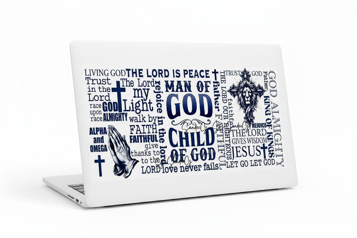 Man of God - UVDTF Wrap for cups/hard surfaces sticker