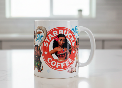 Moana Starbucks - UVDTF Wrap for cups/hard surfaces sticker