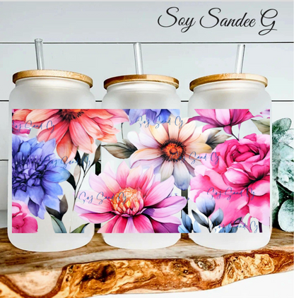 Big Bright Flowers - UVDTF wrap for cups/hard surfaces sticker