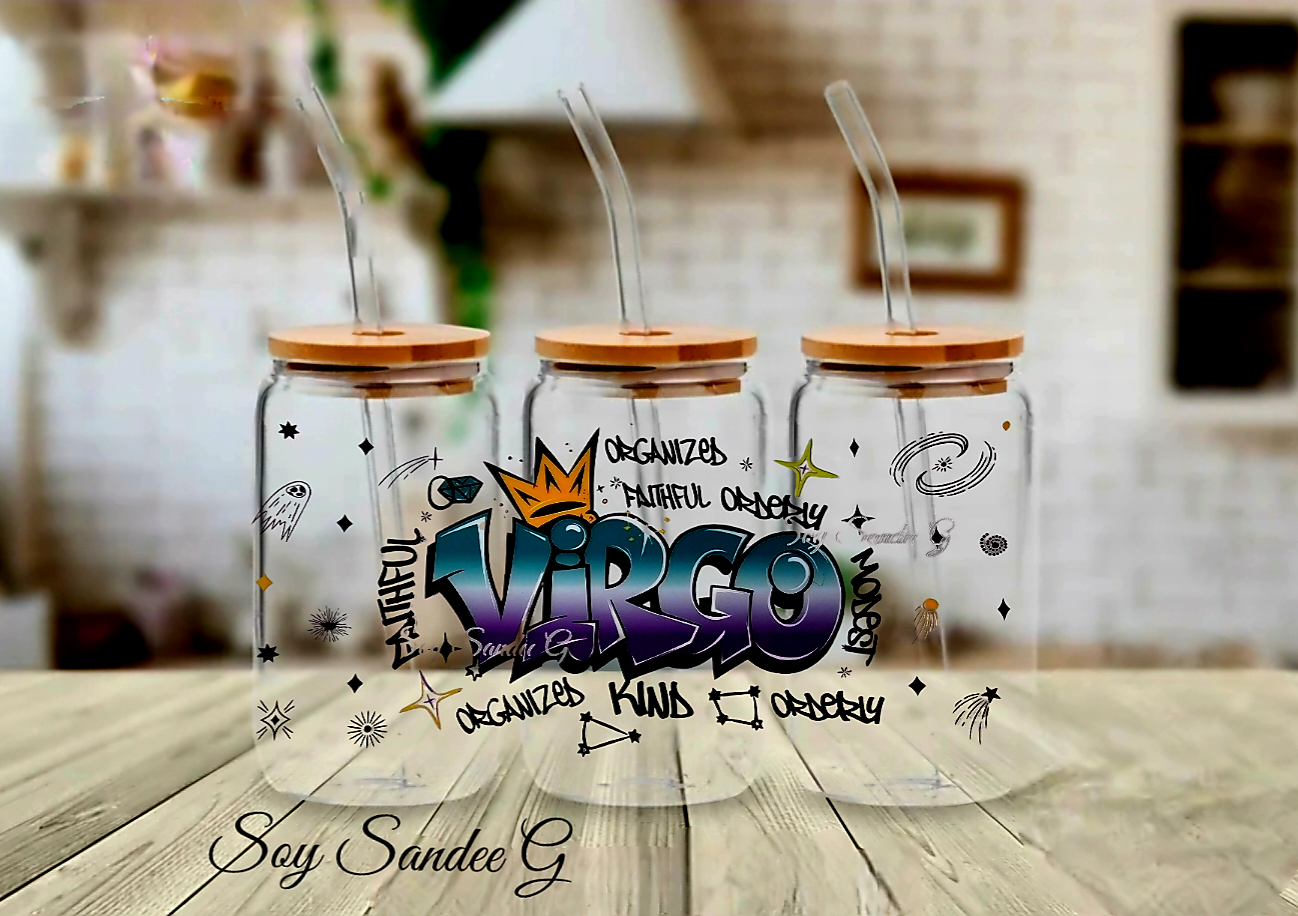 Graffiti Virgo - UVDTF Wrap for cups/hard surfaces sticker