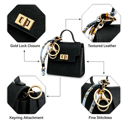 Mini Square Keychain Bag Accessory