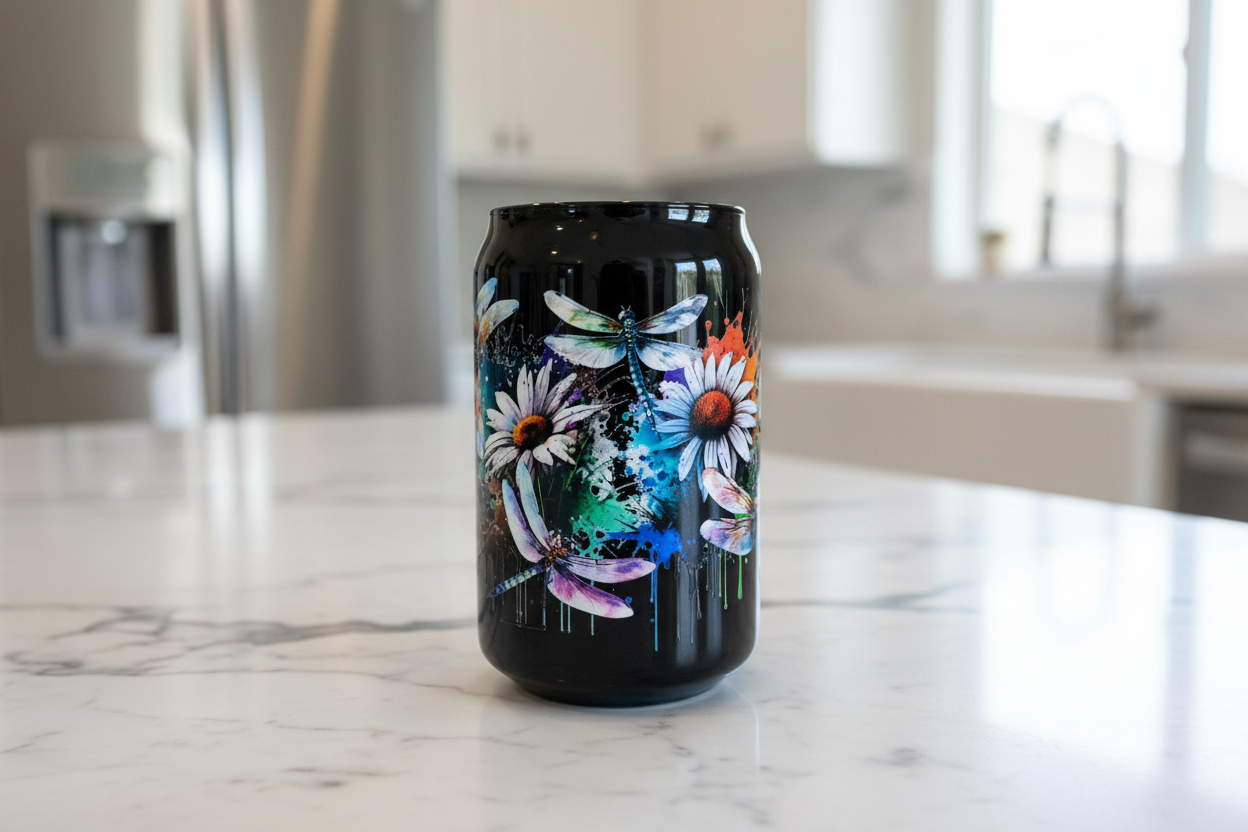Dragonflies & Daisies - UVDTF Wrap for cups/hard surfaces sticker