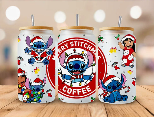 Merry Stitchmas Coffee - UVDTF Wrap