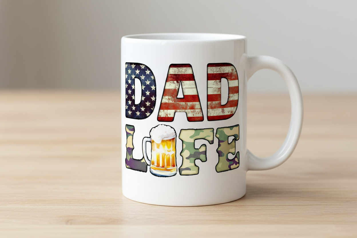 Dad Life - UVDTF decal for cups/hard surfaces sticker