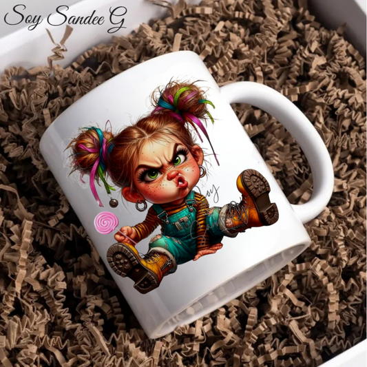Sassy Lollipop Girl - UVDTF Decal for cups/hard surfaces sticker