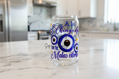 Evil Eye Malas Vibras - UVDTF Wrap for cups/hard surfaces sticker
