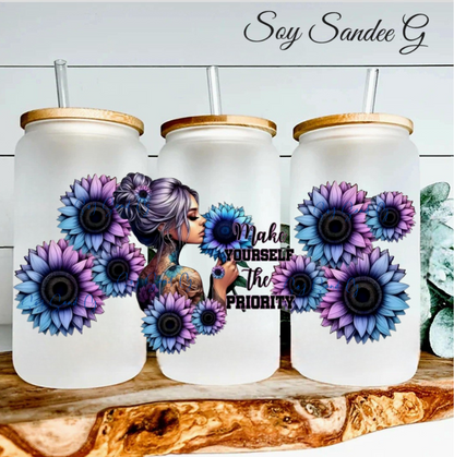 Make Yourself the Priority - UVDTF Wrap for cups/hard surfaces sticker