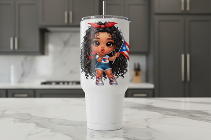 Puerto Rican Cutie #2 - UVDTF Decal for cups/hard surfaces sticker