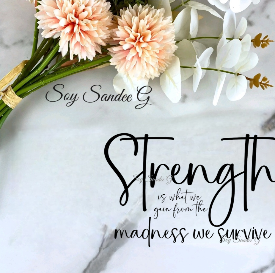 Strength is What We Gain from...- UVDTF decal for cups/hard surfaces sticker