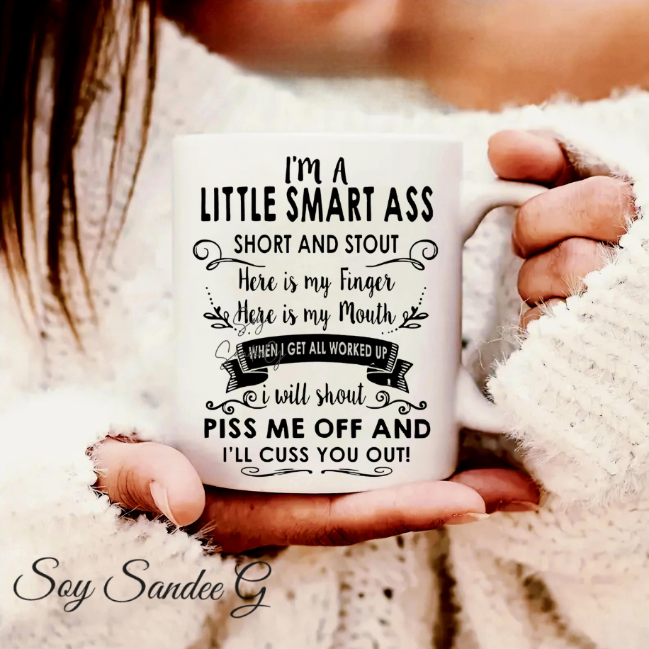 I'm a Little Smart Ass - UVDTF Decal for cups/hard surfaces sticker