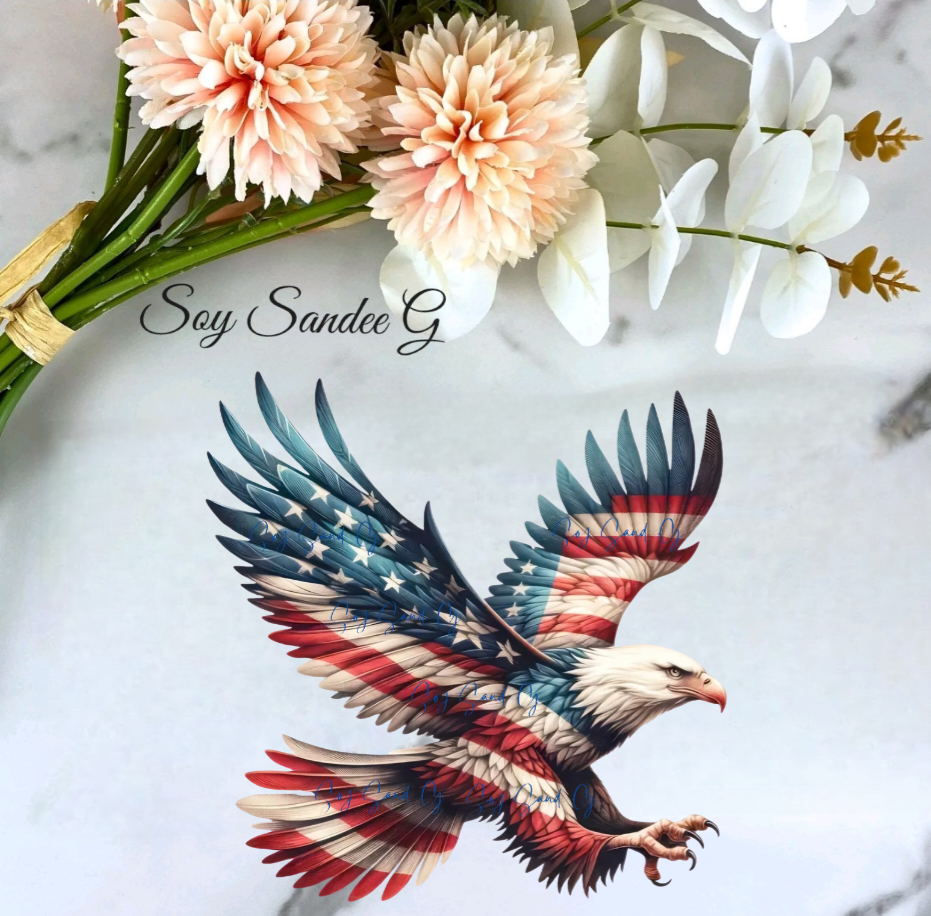 Patriotic Eagle #1 - UVDTF Decal for cups/hard surfaces sticker