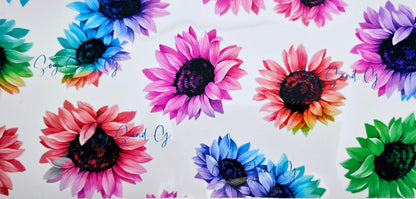 Colorful Daisies - UVDTF Wrap fo rcups/hard surfaces sticker