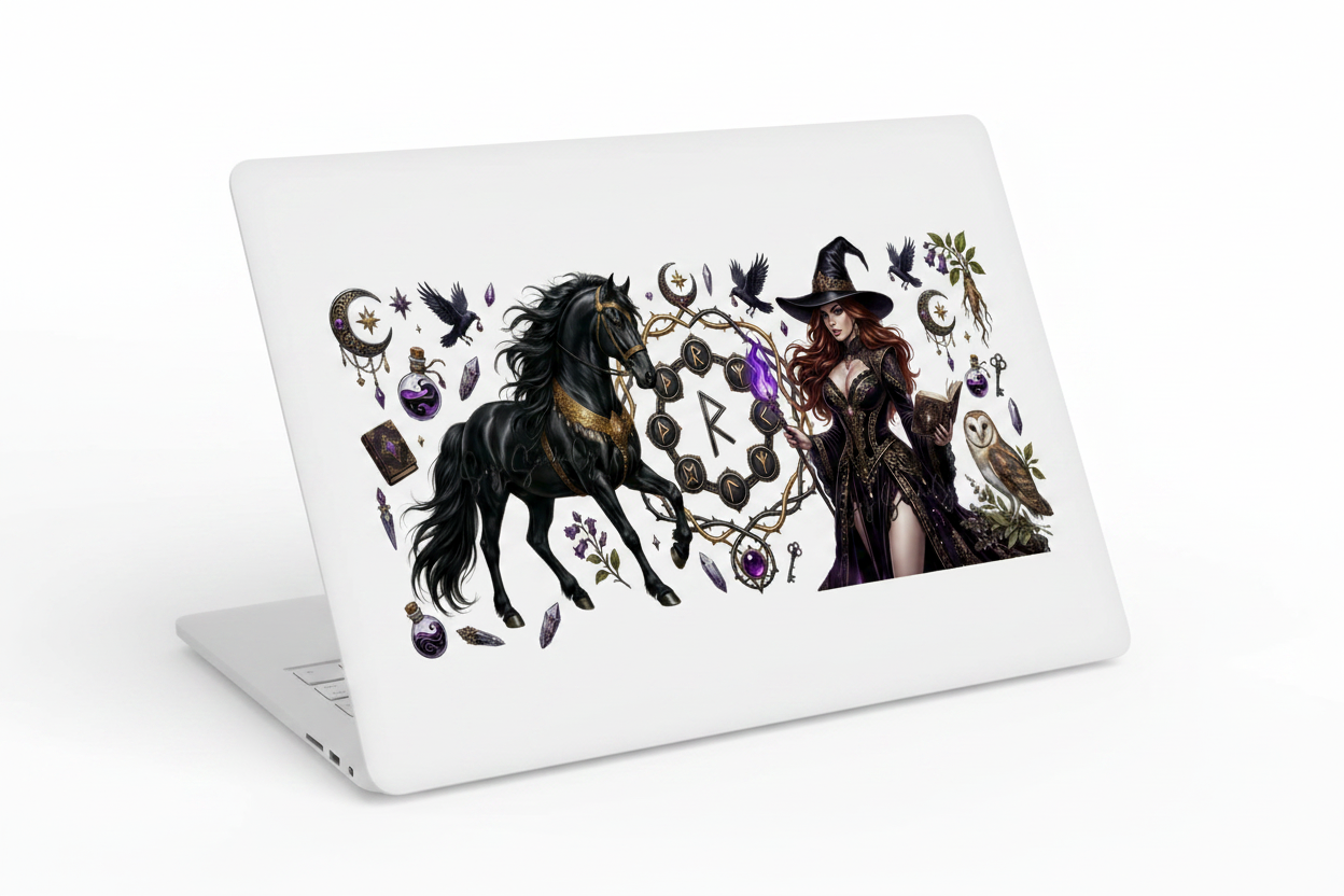 Witch & Horse - UVDTF Wrap for cups/hard surfaces sticker