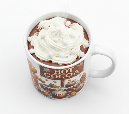 Hot Cocoa Gingerbread Man - UVDTF Decal for cups/hard surfaces sticker