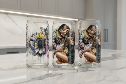 Just Breathe Sunflowers - UVDTF Wrap for cups/hard surfaces sticker