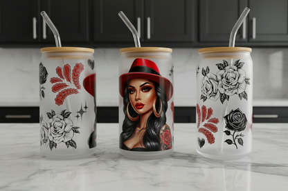 Red Fedora - UVDTF Wrap for cups/hard surfaces sticker