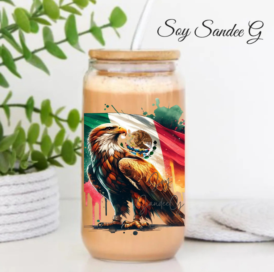 Mexican Eagle & Flag - UVDTF Decal for cups/hard surfaces sticker