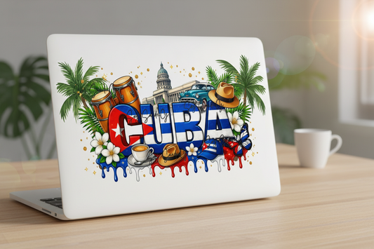 Cuba #2 - UVDTF Wrap for cups/hard surfaces sticker