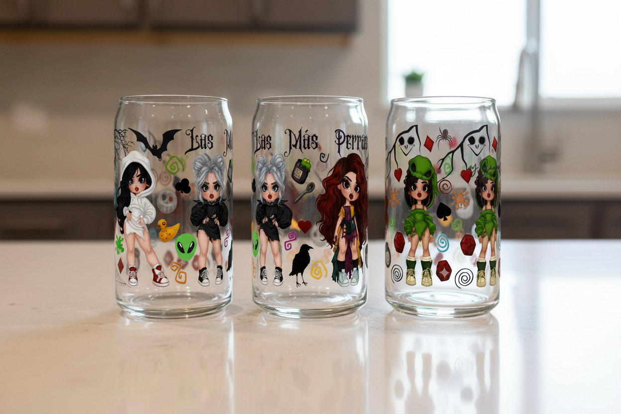 La Más Perras Cuties - UVDTF Wrap for cups/hard surfaces sticker