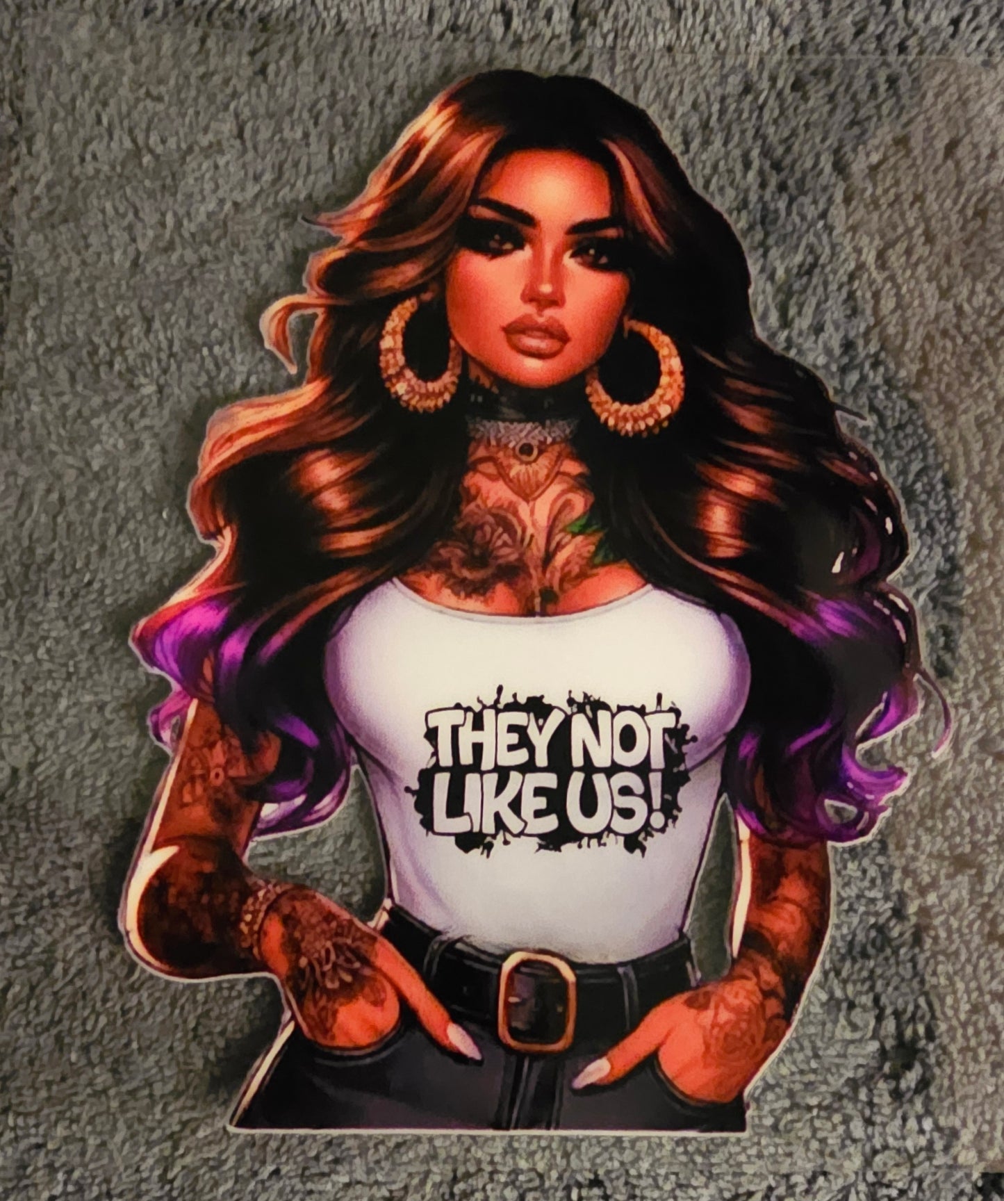 Latina They Not Like Us - UVDTF Decal