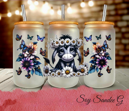 Donkey & Daisies - UVDTF Wrap for cups/hard surfaces sticker