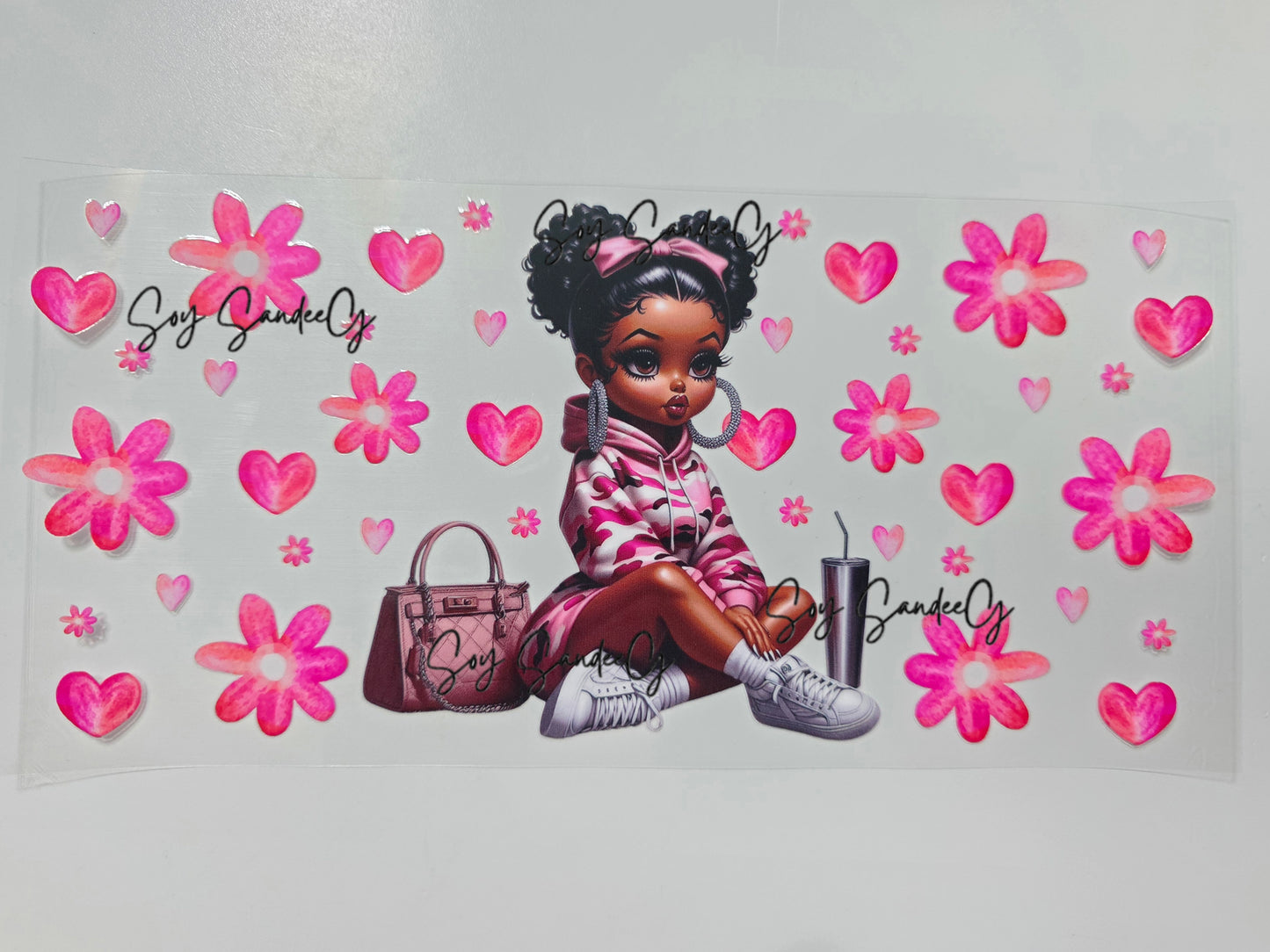 Pink Cutie - UVDTF Wrap for cups/hard surfaces sticker