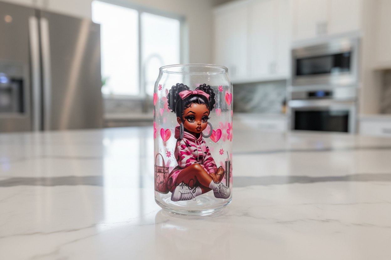 Pink Cutie - UVDTF Wrap for cups/hard surfaces sticker