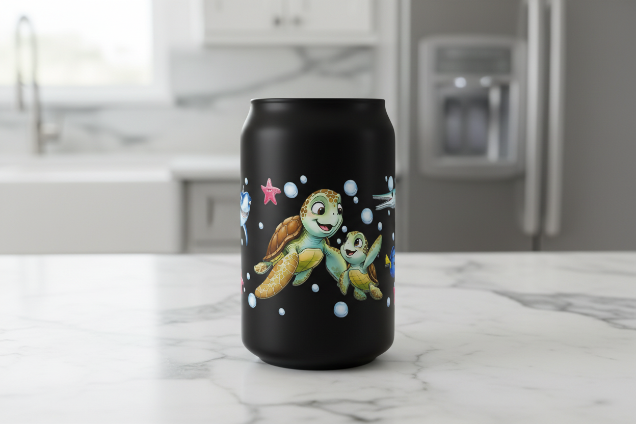 Crush Turtles - UVDTF Wrap for cups/hard surfaces sticker