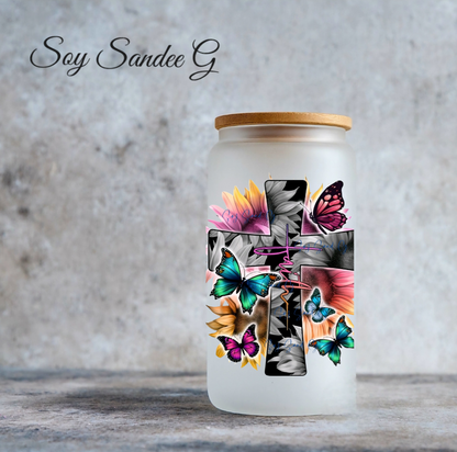 Vibrant Faith Cross - UVDTF Decal for cups/hard surfaces sticker