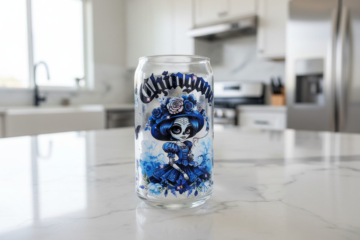 Halloween Chingona - UVDTF Wrap for cups/hard surfaces sticker