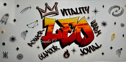 Graffiti Leo - UVDTF Wrap for cups/hard surfaces sticker