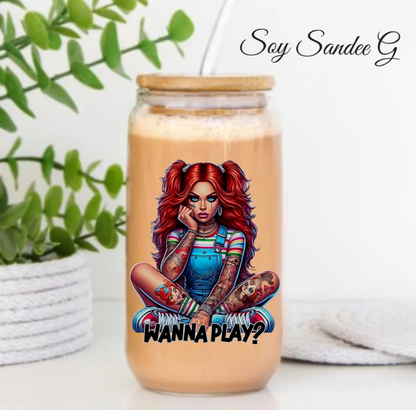 Wanna Play? Chucky Girl - UVDTF Decal for cups/hard surfaces sticker