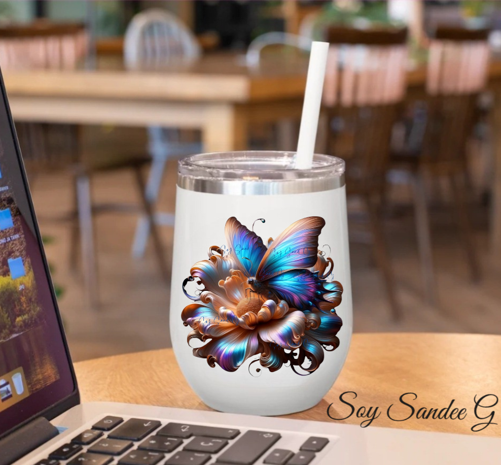Iridescent Butterfly - UVDTF Decal for cups/hard surfaces sticker