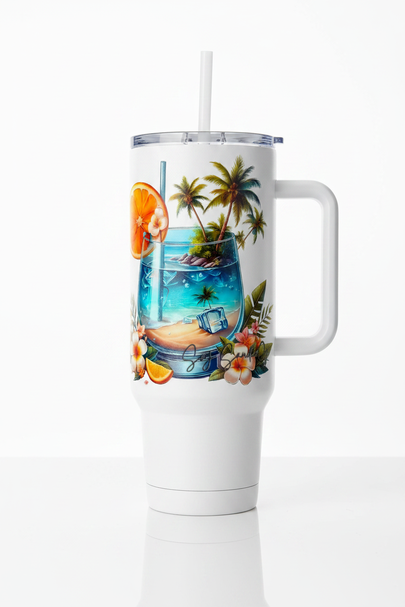Life is Better at the Beach - UVDTF Wrap for cups/hard surfaces sticker