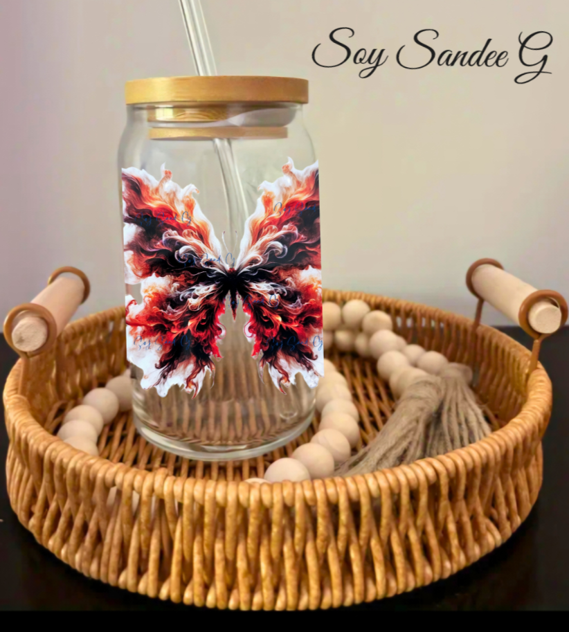 Smoke Butterfly #4 - UVDTF Decal for cups/hard surfaces sticker