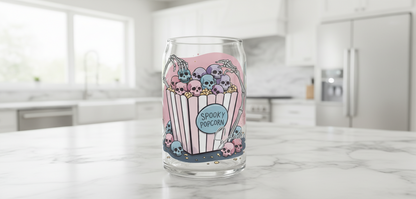Spooky Popcorn - UVDTF Wrap for cups/hard surfaces sticker