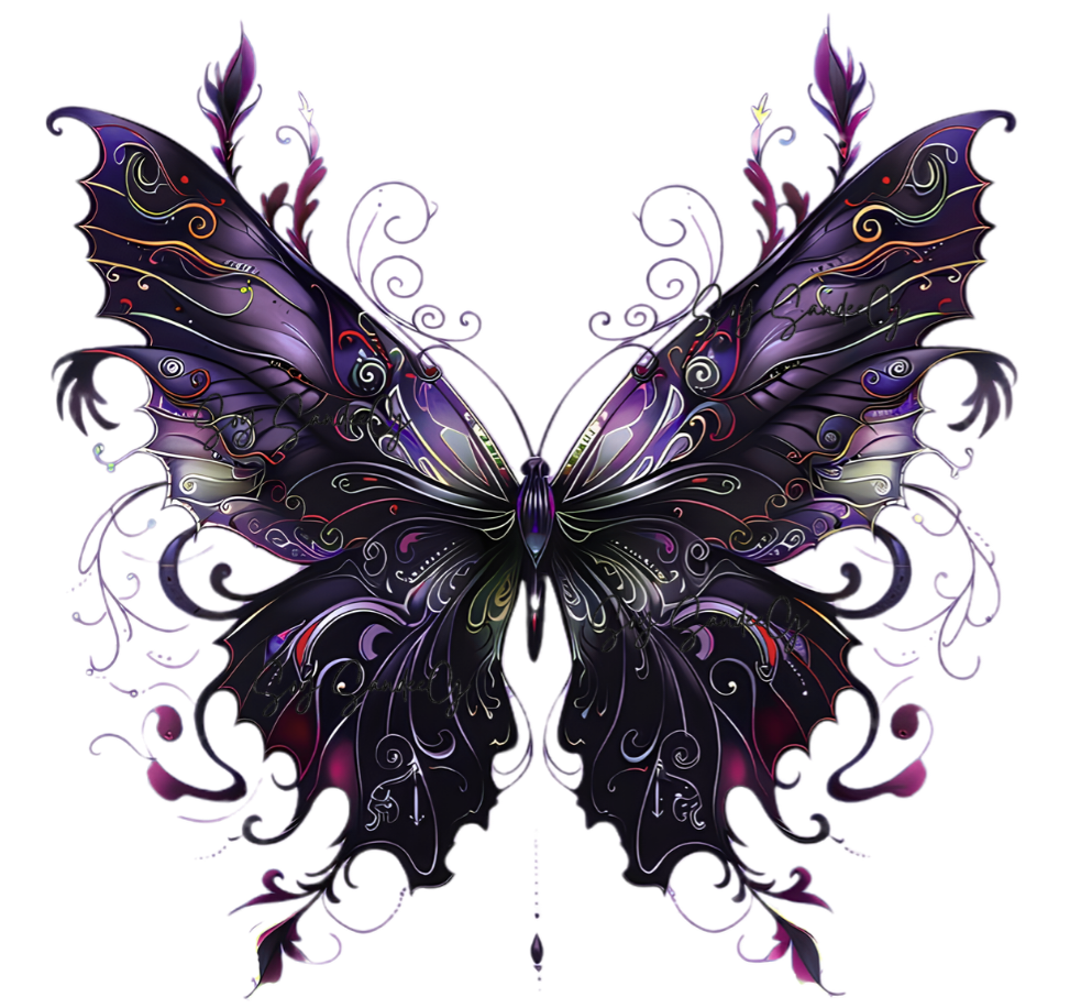 Purple Butterfly - UVDTF Decal for cups/hard surfaces sticker