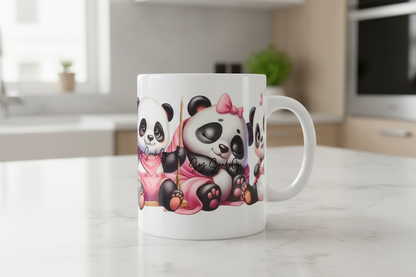 Pandas -  UVDTF wrap for cups/hard surfaces sticker