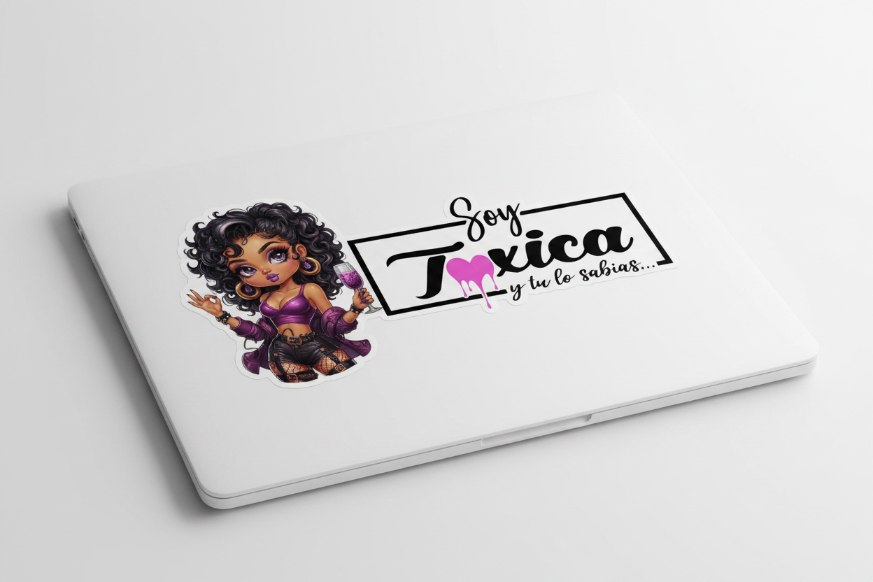 Soy Tóxica (I'm Toxic) - UVDTF Wrap for cups/hard surfaces sticker
