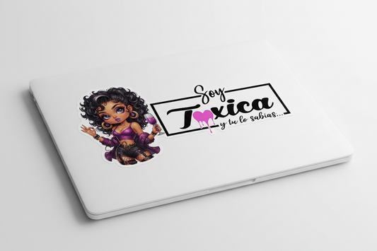 Soy Tóxica (I'm Toxic) - UVDTF Wrap for cups/hard surfaces sticker