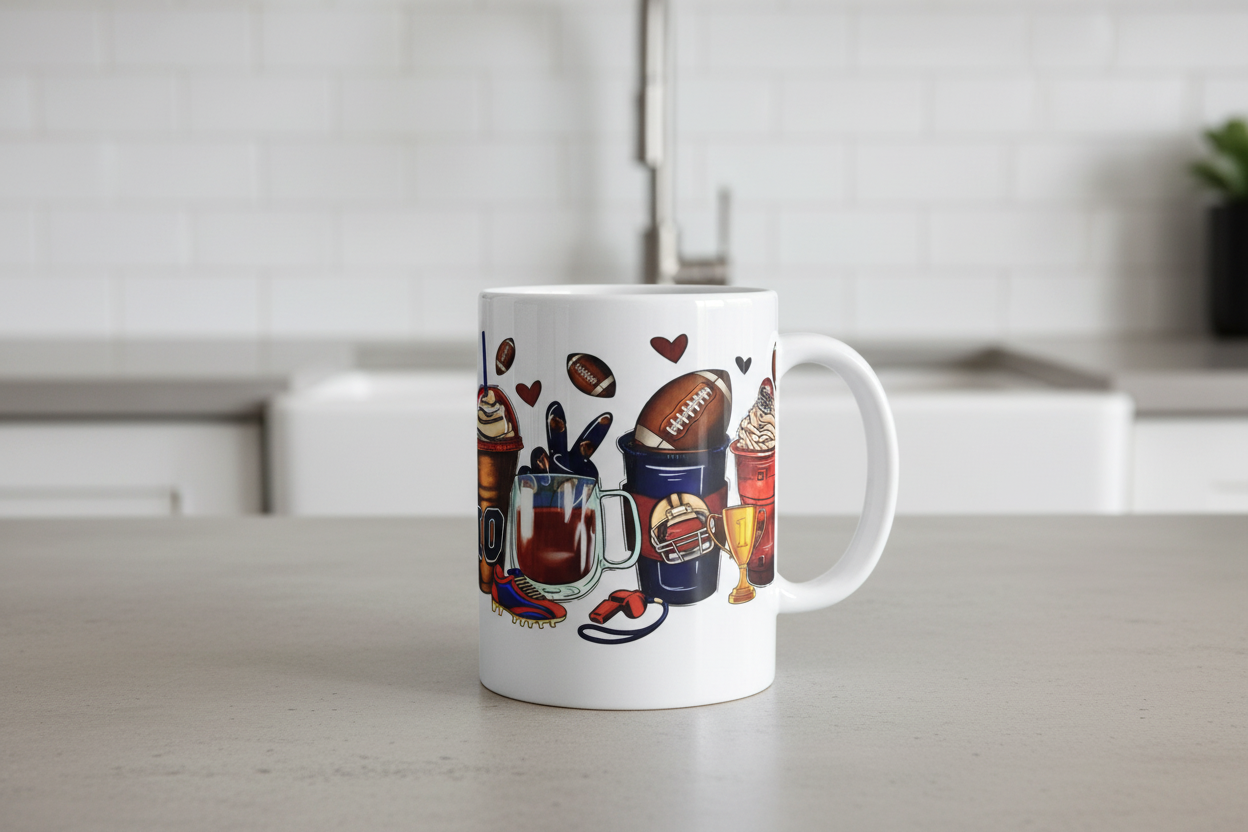 Touchdown Cups - UVDTF Wrap for cups/hard surfaces sticker