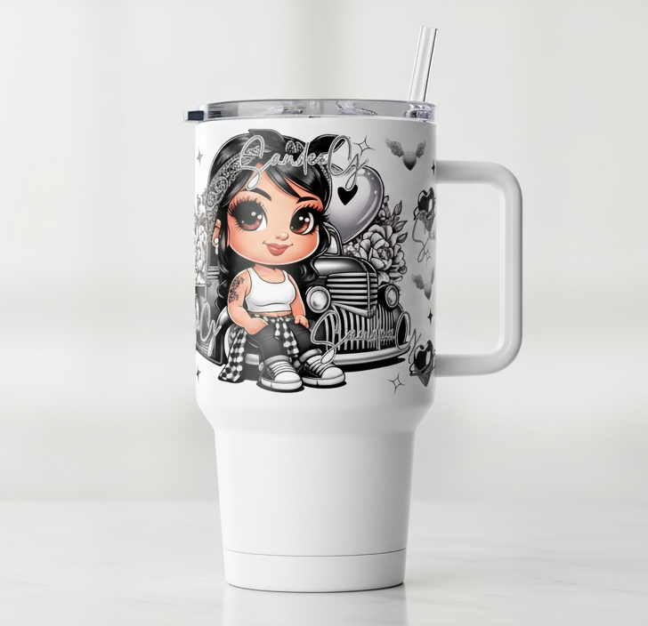 Lowrider Cutie - UVDTF Wrap for cups/hard surfaces sticker