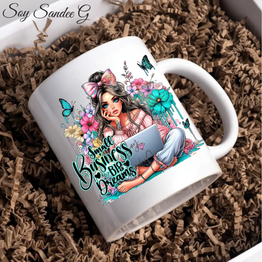 Small Business Big Dreams - UVDTF Decal for cups/hard surfaces sticker