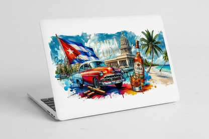 Cuba #3 - UVDTF Wrap for cups/hard surfaces sticker