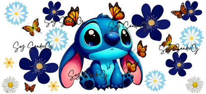 Stitch Butterflies - UVDTF Wrap for cups/hard surfaces sticker