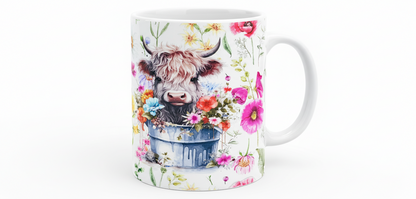 Highland Cow #10 - UVDTF Wrap for cups/hard surfaces sticker