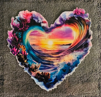 Beach Heart - UVDTF Decal