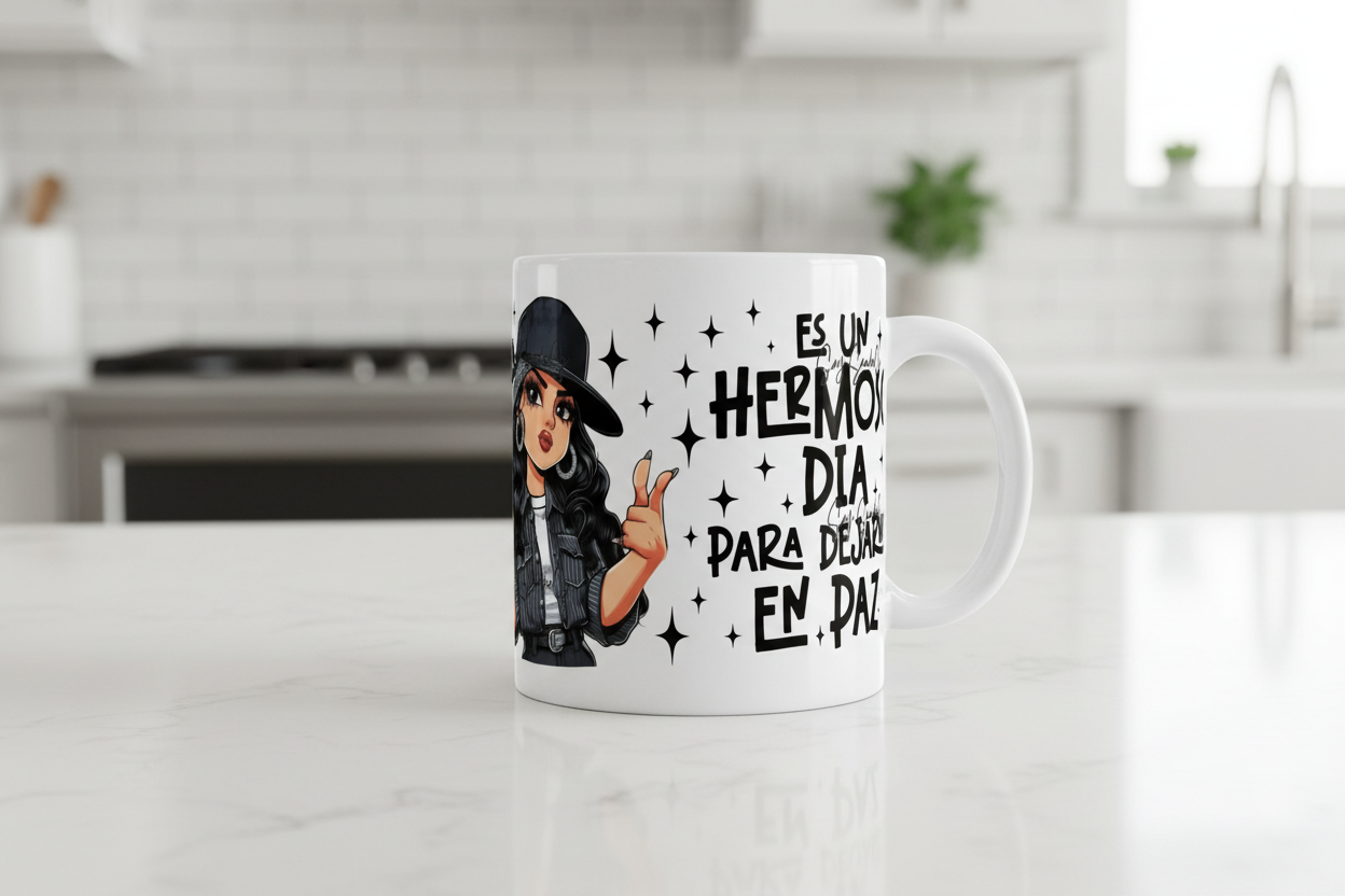 Es Un Hermoso Día Para Dejarme en Paz - UVDTF Wrap for cups/hard surfaces sticker